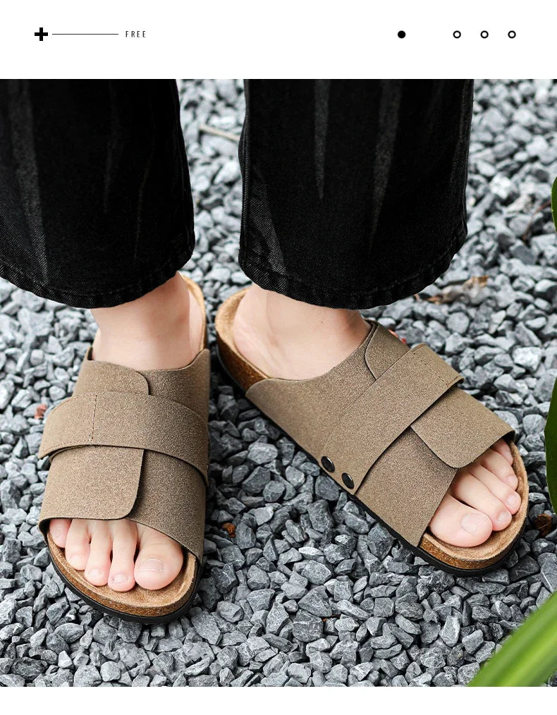Men's Summer Sandals for Men Shoes Flat Sandals Trend 2024 Man Slippers Slipers Mens Soft Sandles High Quality Shoes Sandal Sale