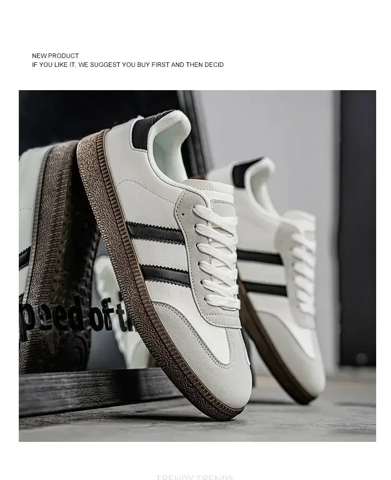 Men's Shoes 2025 Trend Casual Sneakers Comfortable Lace-up Flats Tennis Shoes Breathable Comfortable Walking Joggingshoes