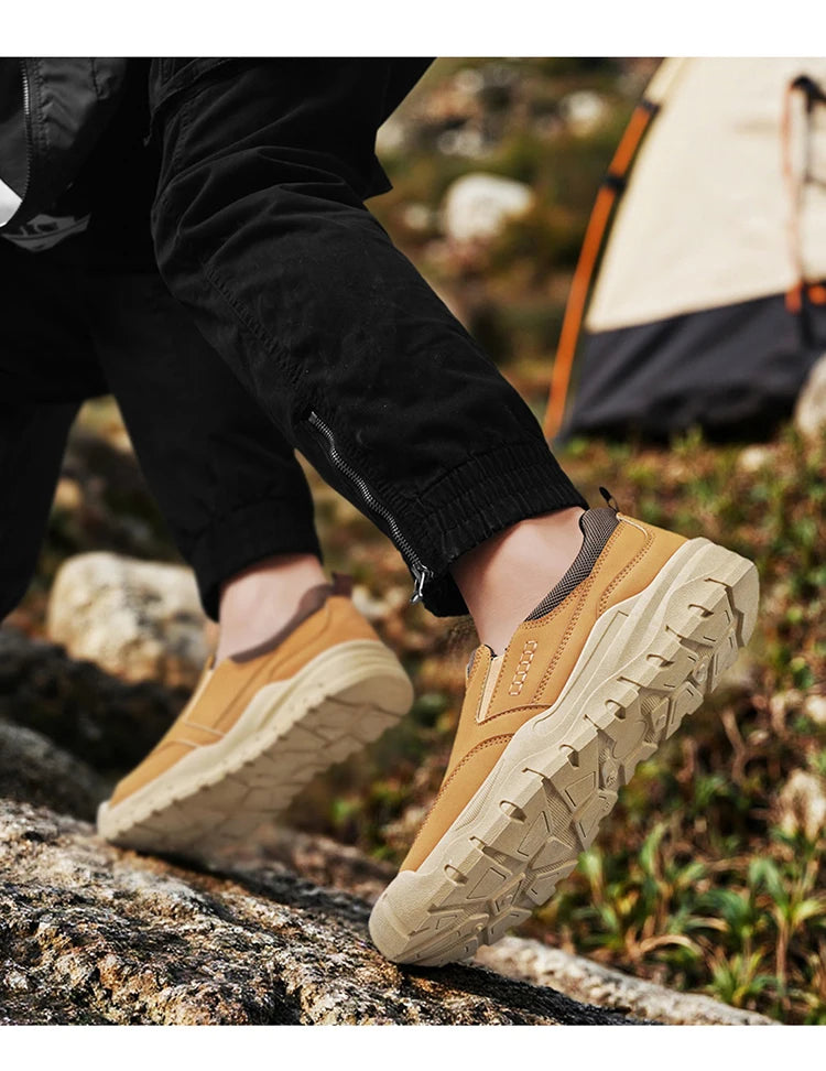 Men's shoes for work, leisure, and outdoor activities in spring and autumn, convenient to step on, suitable for sports and work