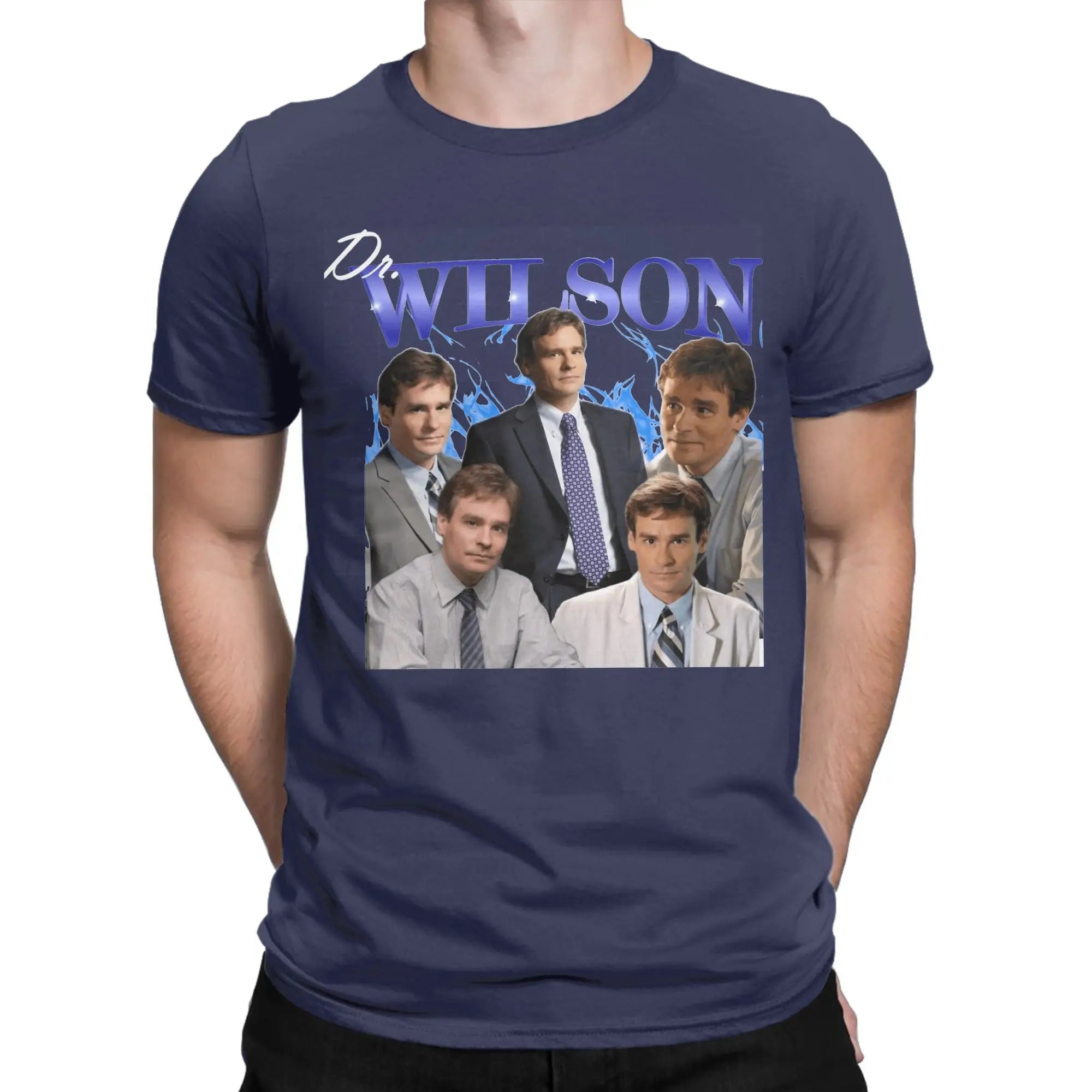 Men's House MD T Shirt Dr Wilson  100% Cotton Clothes Funny Short Sleeve Round Collar Tees New Arrival T-Shirt