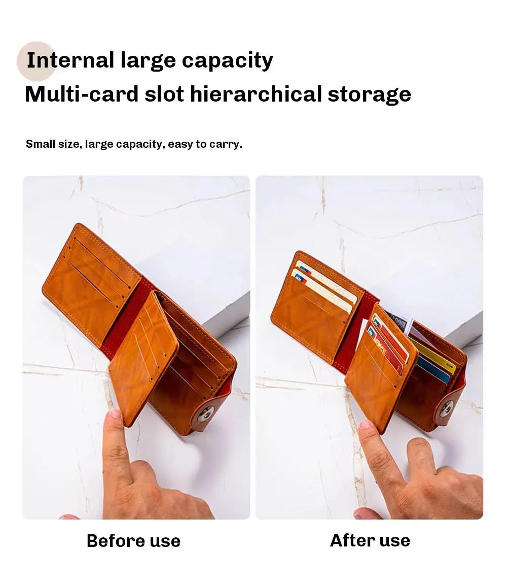 Men's Wallets With 100 US Dollar PatternWallet Male Leather Walet Photo Card HolderFashion Large Capacity Wallet Purse Bag