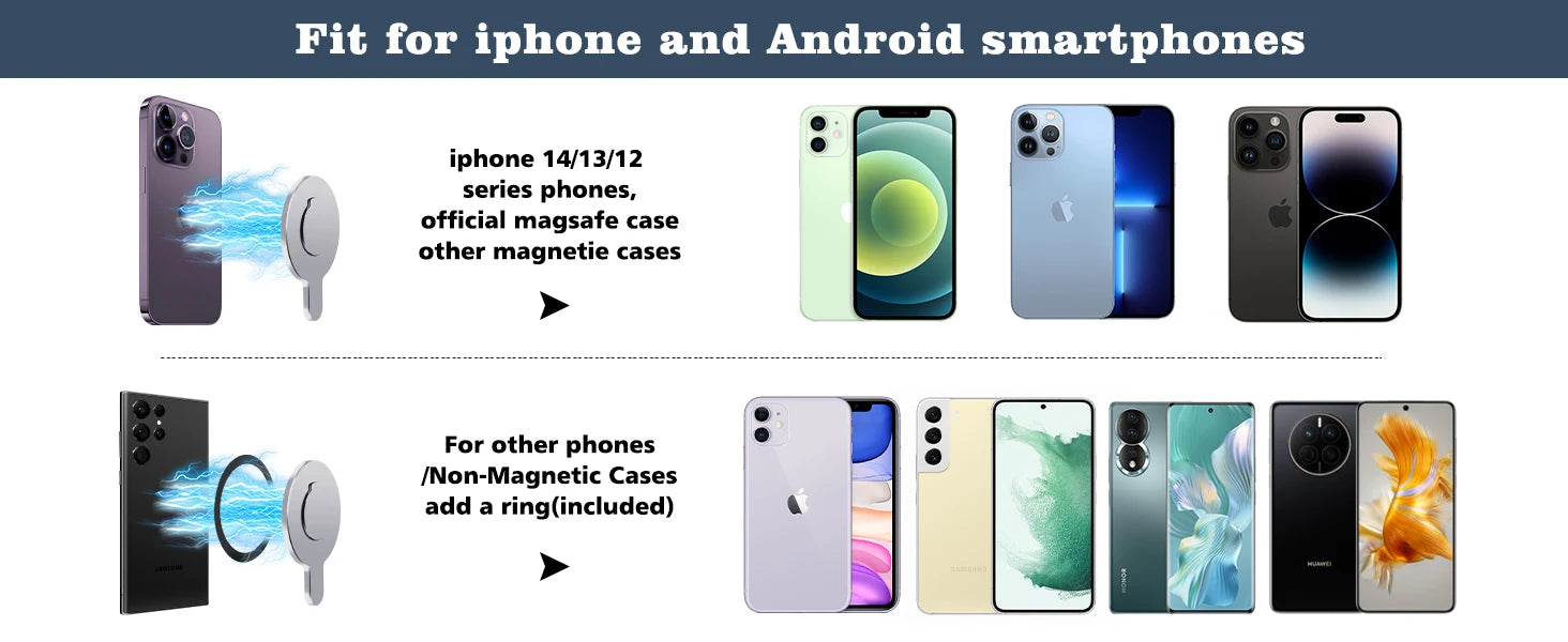 Magnetic Adapter Mobile Phone Holder Handheld Stabilizer Quick Release Accessories for DJI Osmo OM6 OM5 OM4 Gimbal for Magsafe