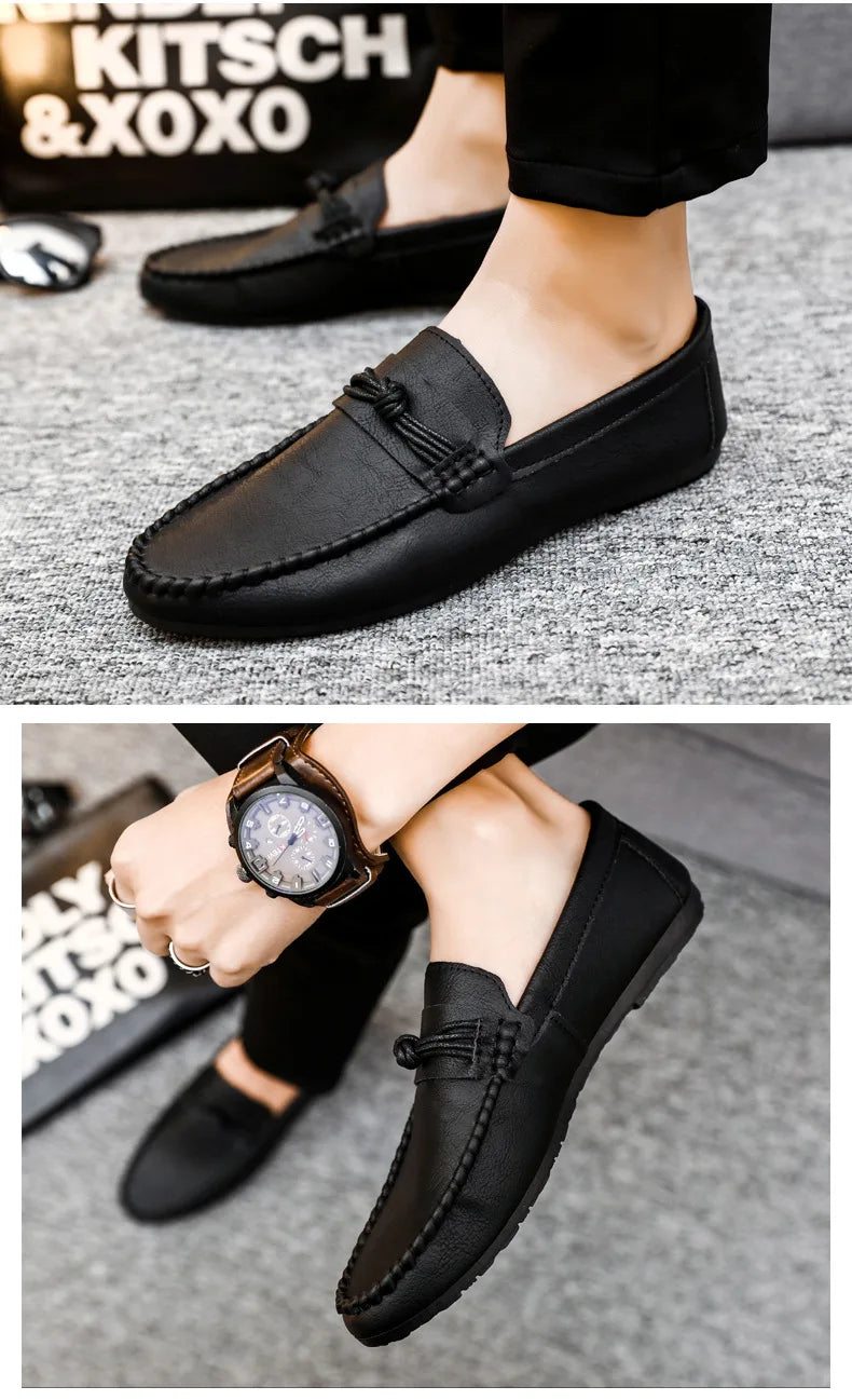 Men's Shoes 2025 Mens Moccasins Comfortable Slip-on Driving Shoes Fashion Men Casual Shoes Summer Versatile Zapatos Para Hombres