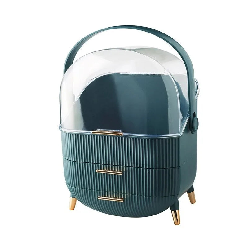 Cosmetics Display Cabinet Storage Box Drawer Dustproof Makeup Brush Large Capacity Storage Box Practical Home Collection Items