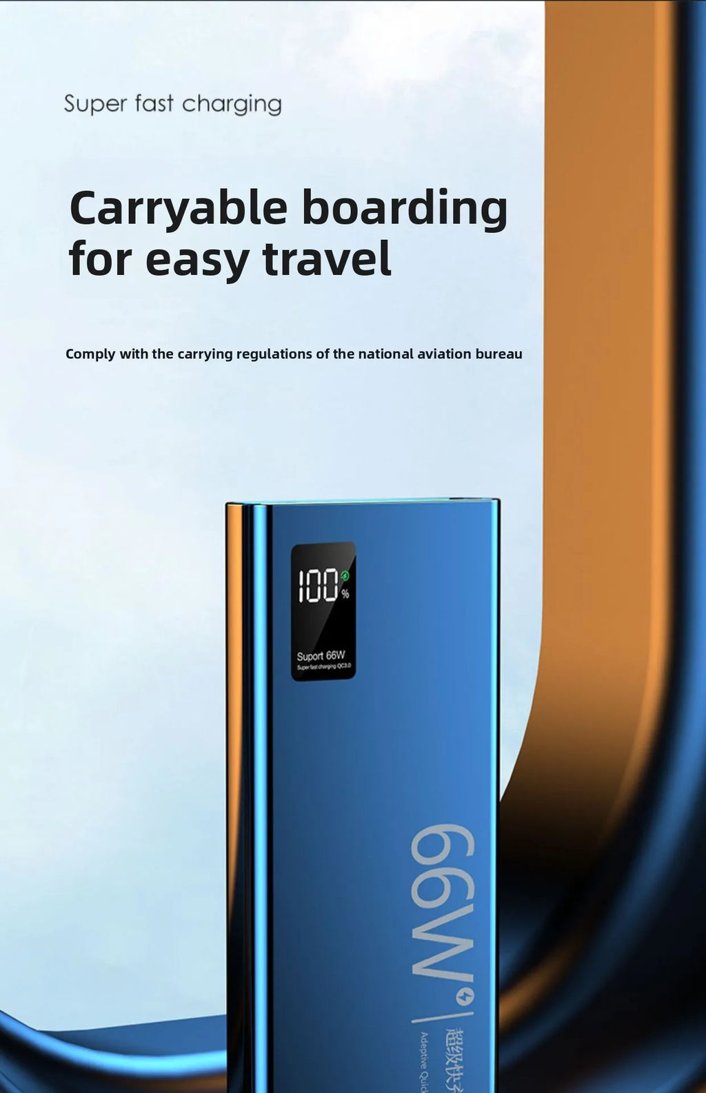 FERISING 20000mAh 66W Super Fast Charging Power Bank  High Capacity Bidirectional Fast Charging Portable