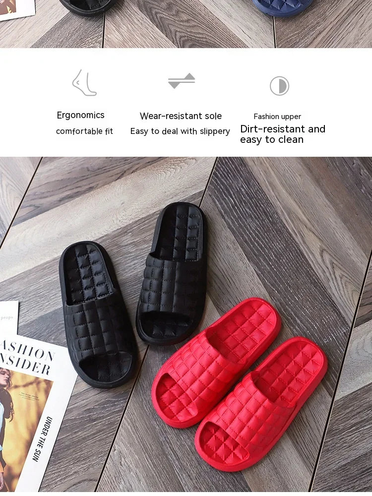Home Bathroom Slippers Women Fashion Soft Sole EVA Indoor Slides Woman Sandals 2023 Summer Non-slip Woman Man Slippers