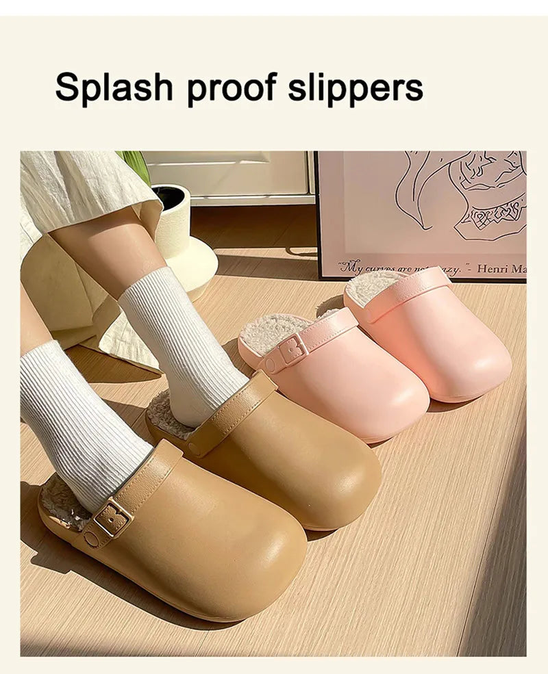 Slippers Woman 2025 Winter Shoes For Women's Home Slippers Winter House Shoes Woman Outwear Indoor Slippers Living Room Shoes