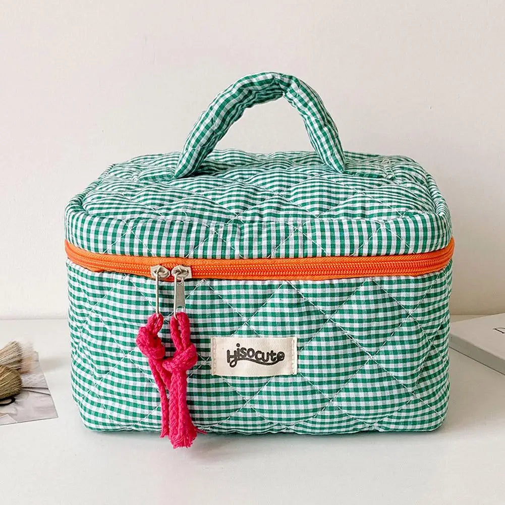 Cosmetic Bag Simple Style Large Capacity Portable Cosmetic Tools Storage Bag for Home Bathroom Toiletry Bag Makeup Bag