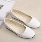 Woman Flats Casual Round Toe Cute Flats Flock Mocasines Ballerina Church Flats Female Suede Elegant Soft Sole Mom Shoes