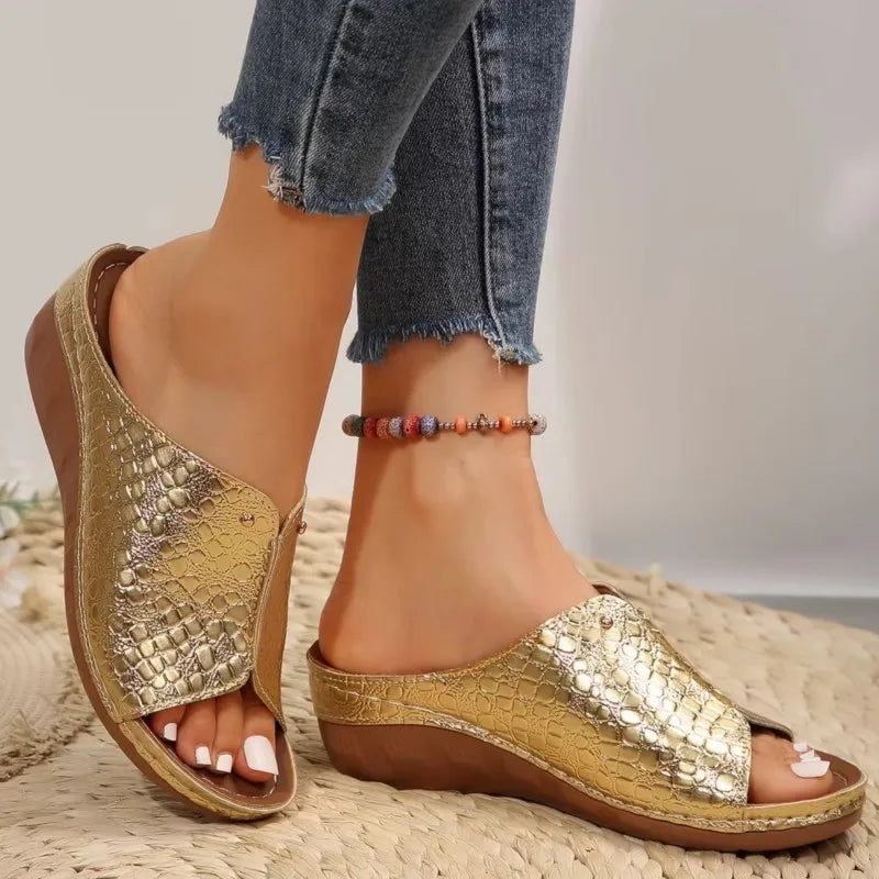 Women's Summer Sandals Fashion Wedge Shoes Woman Huaraches Slide Women's Sandals Outdoor Female Zapatos De Mujer Footwear