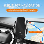 Car Mobile  Phone Holder For Audi A4L 2017-2019 Q5L 2018-2020 7" Screen Fixed Base Wireless Charging Phone Mount Car Accessories