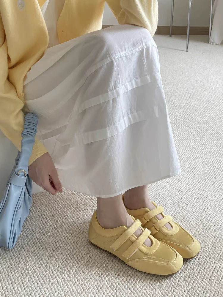 Flats Women's Sports Shoes Fashion Sneakers Casual Shallow Loafers Shoes Walking Ballet Shoes Trend Cozy Zapatillas De Mujer