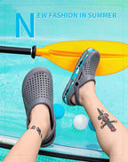 Slippers for men in summer, wearing breathable sandals outside the head, outdoor cooldown, anti slip beach, straight drag