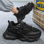 Fashion Shoes For Men White Sneakers Male Platform Walking Shoes Punk Lace Up Outdoor Men’s Outdoor Breathable Sneakers