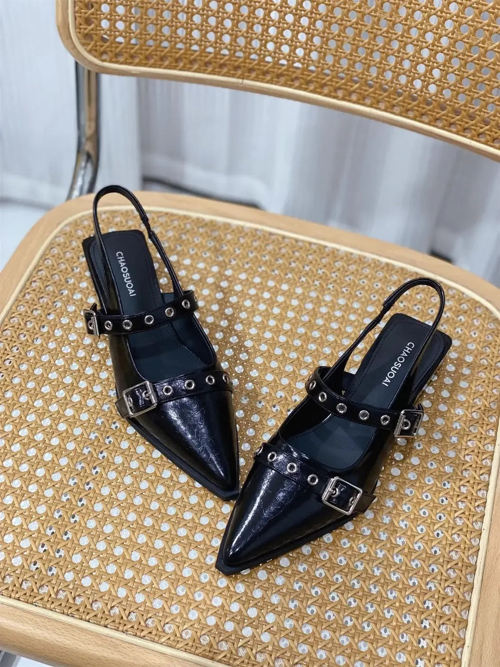 Sandals for Women Pointed Toe Daily Woman Shoes With Low Heels Summer 2024 Comfortable Trending Anti Slip Hot The Best Or Trend