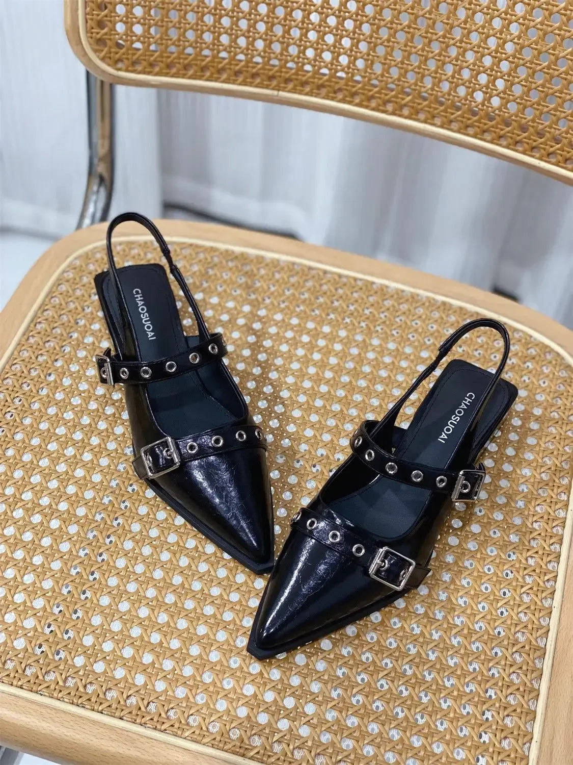 Sandals for Women Pointed Toe Daily Woman Shoes With Low Heels Summer 2024 Comfortable Trending Anti Slip Hot The Best Or Trend