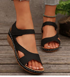 Women's Sandals 2025 Summer Sandals Women Heels Sandalias De Mujer Casual Wedges Footwear Summer Shoes Woman Soft Heeled Sandals