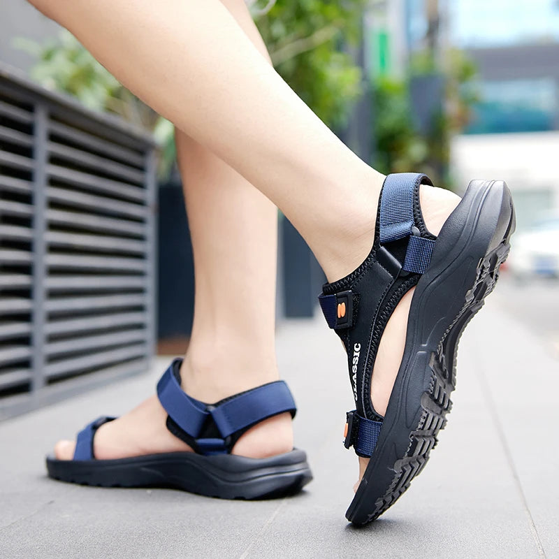 Men Sandals Summer Leisure Beach Holiday Sandals Men Shoes 2024 New Outdoor Sneakers Male Retro Comfortable Casual Sandals Men
