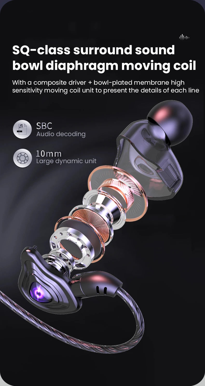 In-Ear Earbuds High Quality Headset 2 Color Optional Built-In Microphone In-Ear Wired Earphone for Phone Computer Headphone