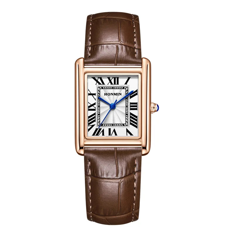 Couple's Watches for Men Women Fashion Casual Leather Simple Dial Waterproof Quartz Wristwatches Lovers Watch Gift Drop Shipping