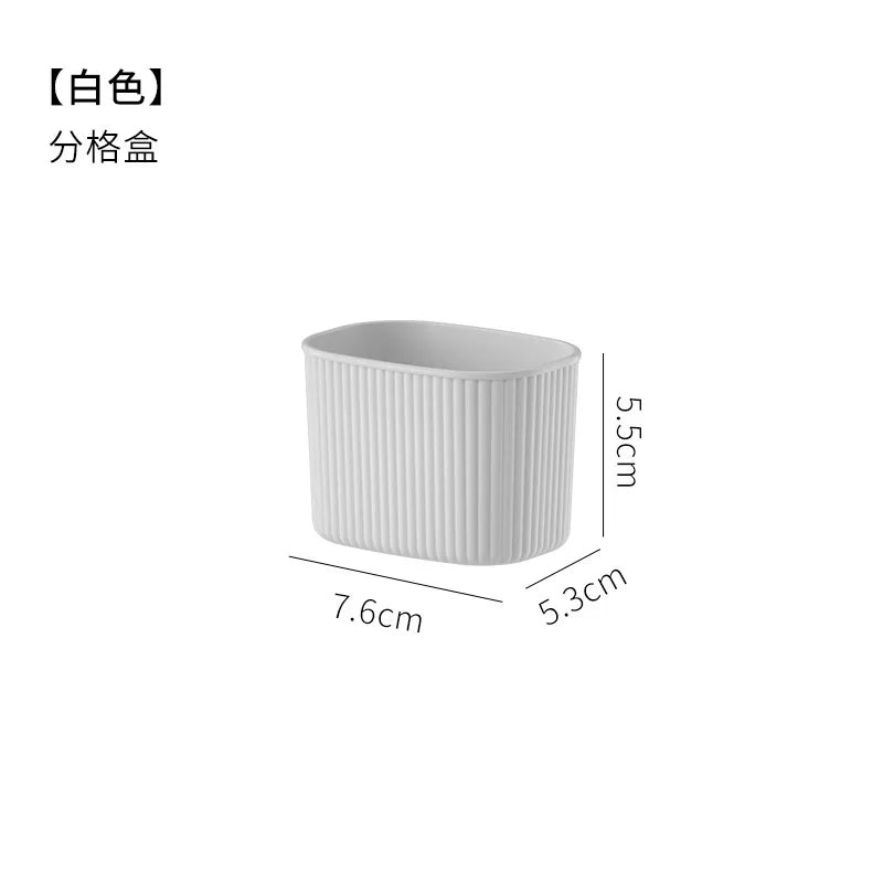 Toilet Desktop Storage Box Container Cosmetics Bathroom Countertop Sorting Box Large Capacity Cosmetic Brush Makeup Organizer