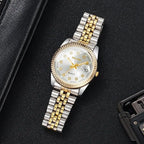 2PCS/Set Couple Watches Luxury Men Business Watch Women Calendar Quartz Wristwatch Reloj Hombre Mujer（Without Box）