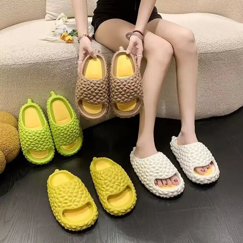 Women's Home Slippers 2023 New Arrivals Durian Slipper Summer Couples Casual Comfort Flip Flops Woman Flats Beach Shoes Slides