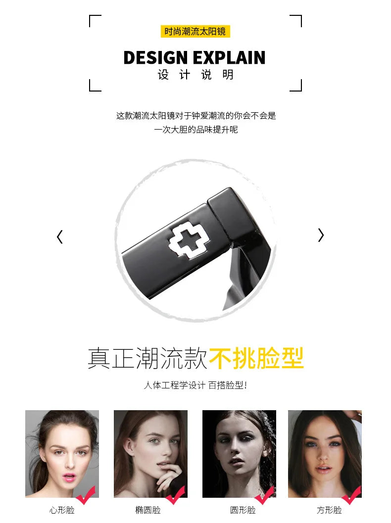 Square Sunglasses Men Women Classic Brand Designer Luxury Fashion Vintage Sun Glasses For Male Ladies Driving Eyewear UV400