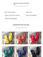 Home Bathroom Slippers Women Fashion Soft Sole EVA Indoor Slides Woman Sandals 2023 Summer Non-slip Woman Man Slippers
