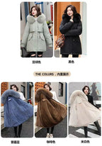 Winter Coat 2025 New Women's Thick Cotton Jacket Women's Medium long Korean version Fur collar Coat Female Warm Parka Overcoat