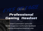 Headphones 3.5mm Wired Gaming Headset Earphones Music For PS4 Play Station 4 Game PC Chat computer With Microphone