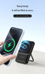 Magnetic Power Bank with Bracket 50000 MAh Large Capacity Built-in PD20W Two-way Fast Charging External Battery for iPhone