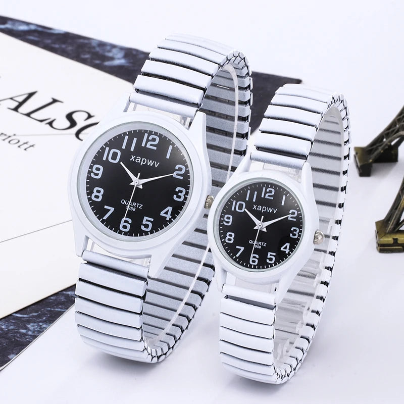 Casual Couple Watches Men Arabic Numerals Fashion Ladies Watch Quartz Wristwatch Pair
