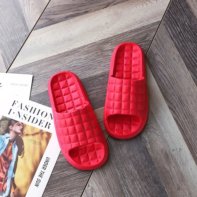 Home Bathroom Slippers Women Fashion Soft Sole EVA Indoor Slides Woman Sandals 2023 Summer Non-slip Woman Man Slippers