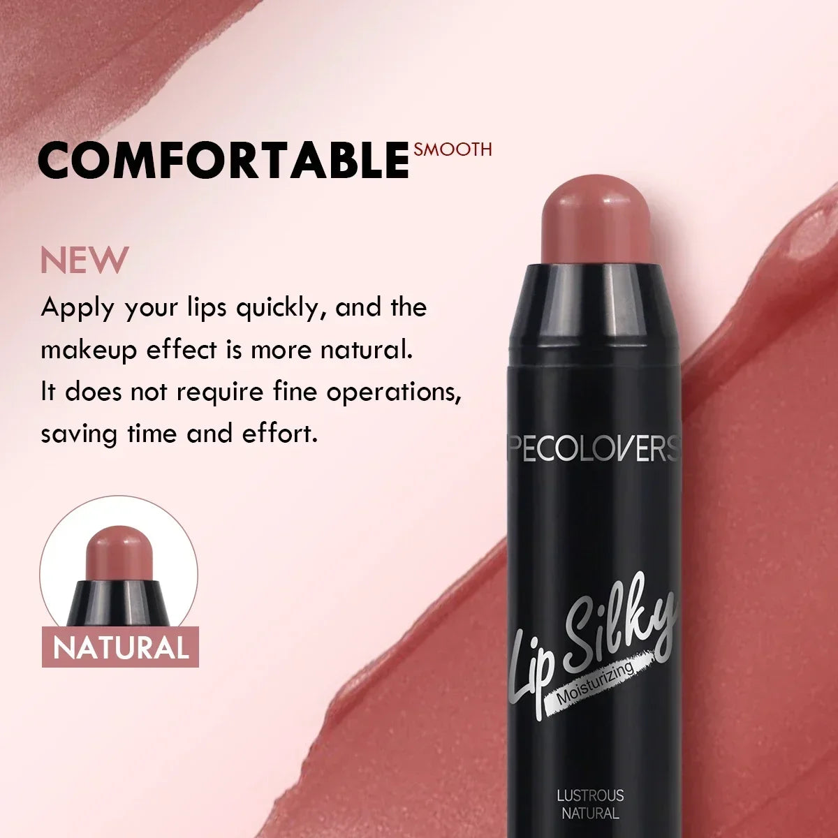 1PC Reduce Lip Lines, Three-dimensional Gloss, Rich Color, Silky Smooth, Moisturizing, Lipstick, Lip Makeup Cosmetic