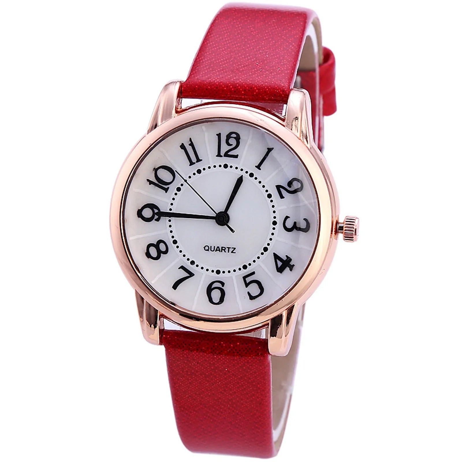 Women's Watch Quartz Dial Digital Watch Frosted Leather Strap Ladies And Girls' Watch Female Casual Ladies Watches женские часы