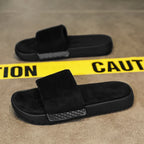 Men's Slippers for Home in Solid Colors Flat Heels Low Cuffs Convenient To Wear Spring and Summer Soft-soled Anti-slip Slippers