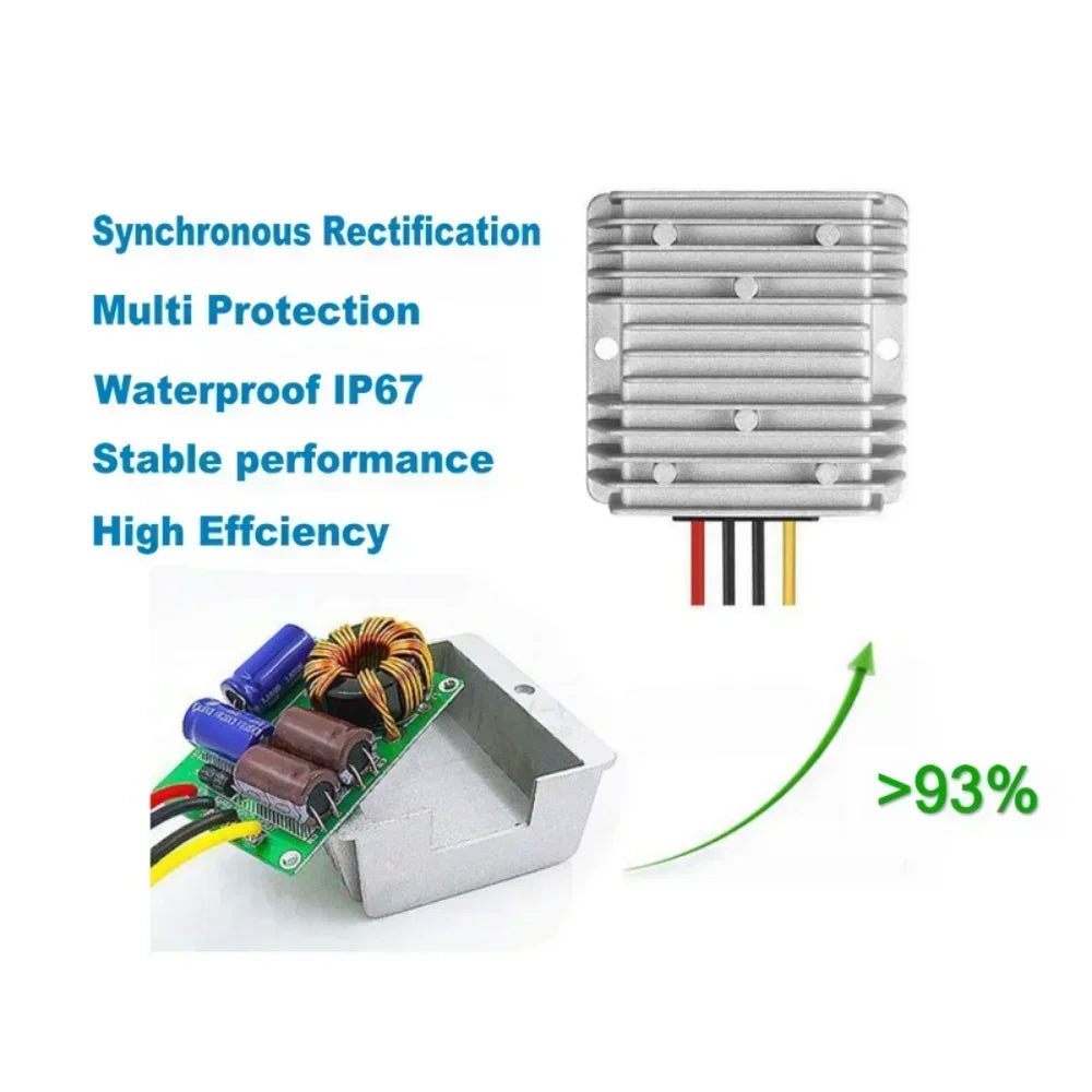 Battery Charger 9V-36V to 14.5V 12.6V 13.8V 4A-15A Constant Current  DC DC 12V Lithium Battery Chargers for Dual-battery System