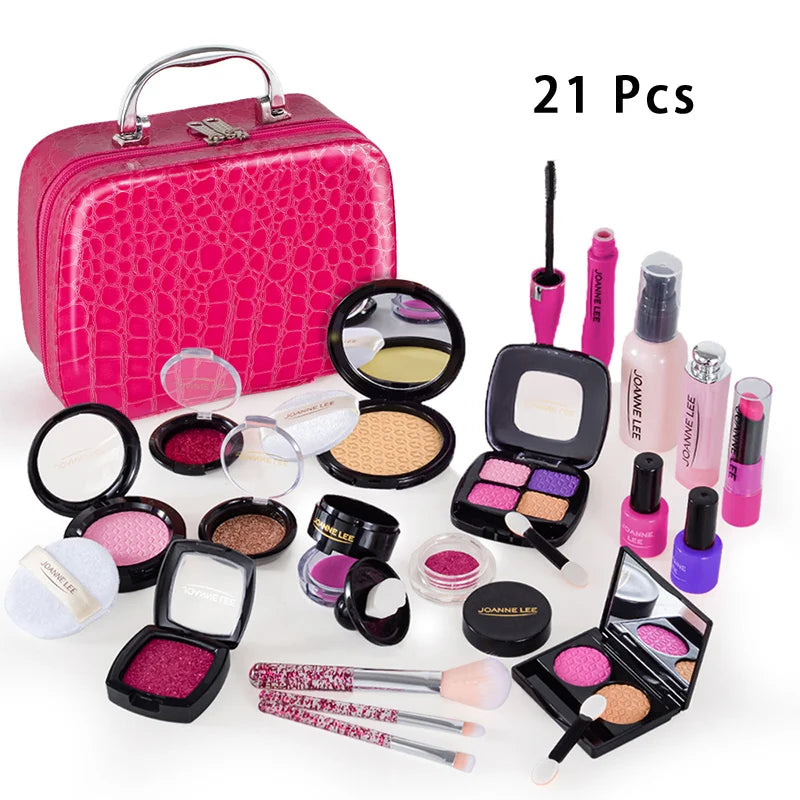 Simulation Cosmetics Set Kids Play House Toys Simulation Make up Lipstick Nail Paint Educational Toys Pretend Makeup Girls Game