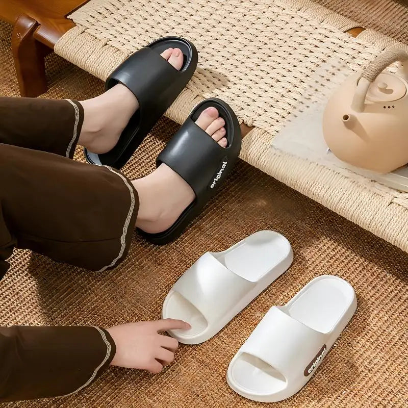 Men's Non-Slip Slippers for Women Summer New Indoor Home Soft Bottom Middle-Aged and Elderly Couples Bathroom Bathing Slippers for Men