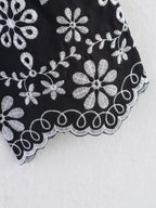 Embroidered Blouse Top Boho Chic Hawaiian Summer Vintage Ruffle Crop Shirts Female Elegant Women's Shirt Tops Woman 2025