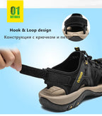 Men's Comfortable Beach Sandals Handmade Genuine Men's Shoes Fashion Men‘s Sneakers Sale Summer Men's Sandals Outdoor Non-slip