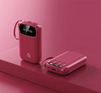 BCAK/ flagship store 200000 Milliampere Wholesale Power Bank with Built-in Cable, Mini, Portable, Fast Charging Mobile Power Sup