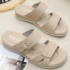Female Shoes Slippers Soft Big Size Low Platform Summer Clogs Woman Luxury Slides Comfort Beach Designer Scandals Casual