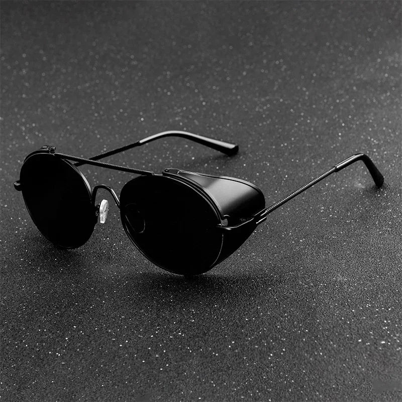 Round Sunglasses Man Woman Brand Designer Vintage Sun Glasses Classic Eyewear For Driving Metal Steampunk Retro Oculos De Sol