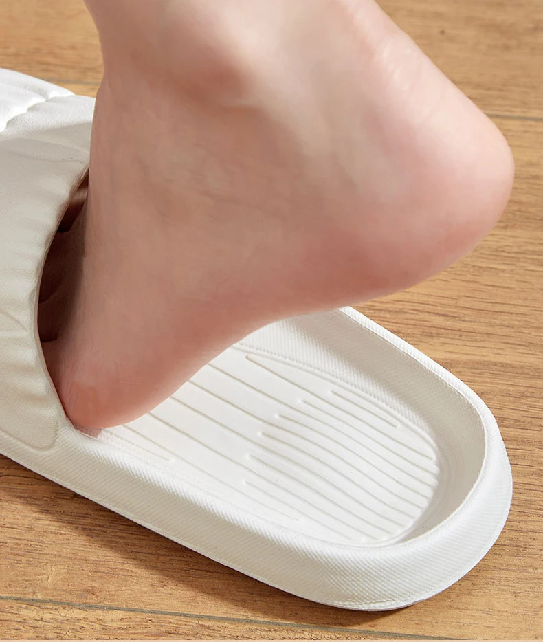 Women's Summer Slippers - Non-Slip Bathroom Sandals for Indoor/Outdoor, Soft Sole Cute House Slides for Couples & Men