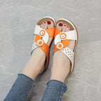 Women Slippers 2025 New Summer Casual Open Toe Shallow Sandals Flats Shoes Low Heels Slippers Slides Women Zapatos De Mujer