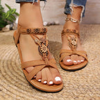 Women Wedge Sandals Soft Bottom Low Heels Sexy Woman Non-slip Shoes Summer Footwear Bohemia Style Summer Platform Sandals Women