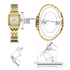 Watches for women, Classic Square Watches for Women with Roman Numerals Ladies Casual Dress Watch, Women's Premium Crystal Watch