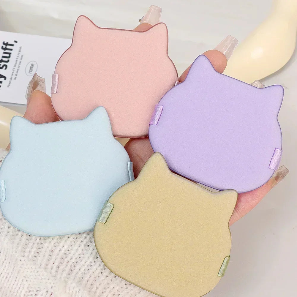 Cute Cartoon Cat Cosmetic Puff Dry Wet Dual-use Double Side Makeup Puffs Air Cushion Foundation Concealer Cream Powder Sponge